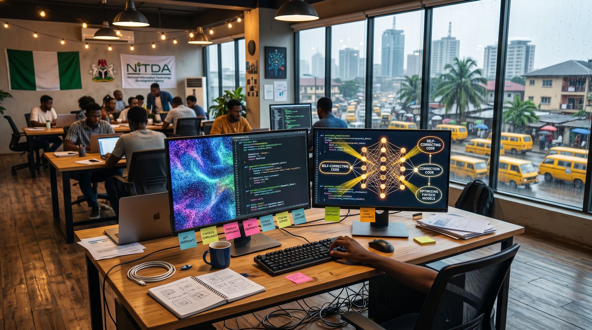 Introspective Diffusion Language Models Boost Nigerian Fintech Coding 40%