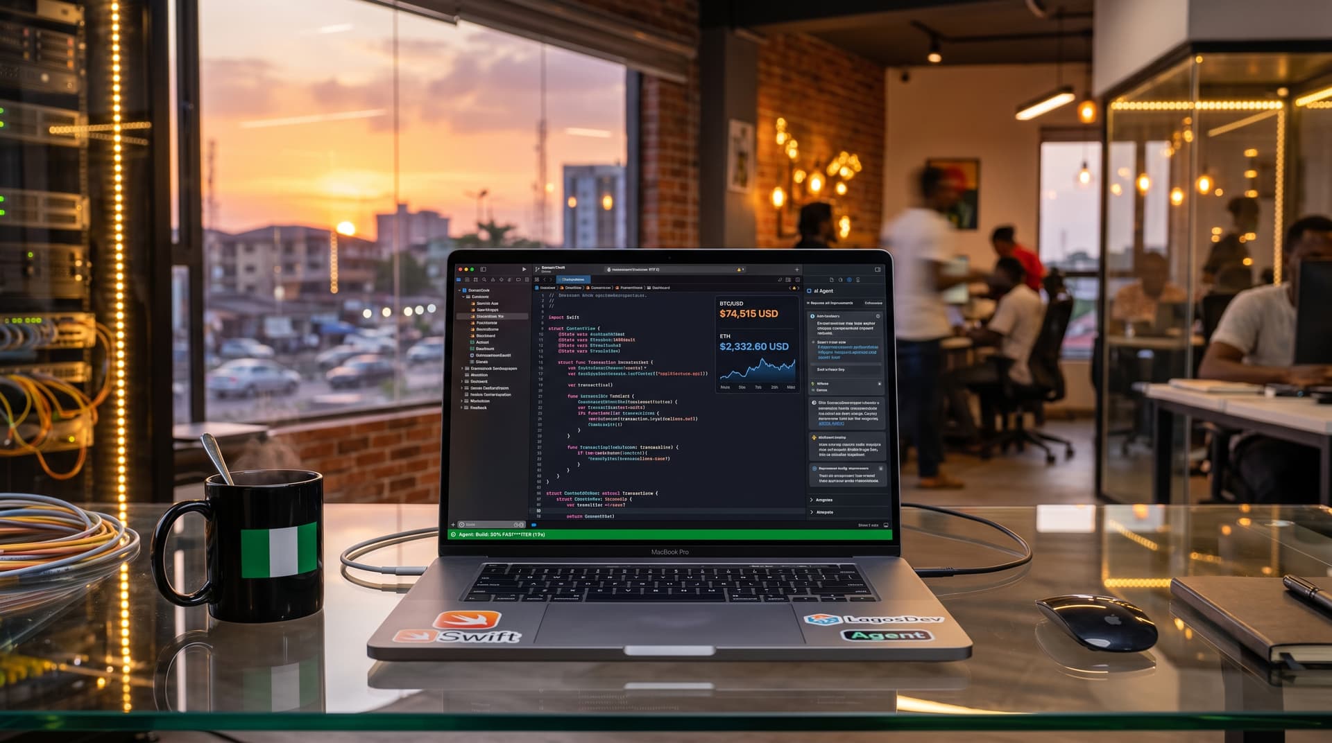 Native Mac IDE Cuts Nigerian Fintech Builds 30% as BTC Hits $74,515
